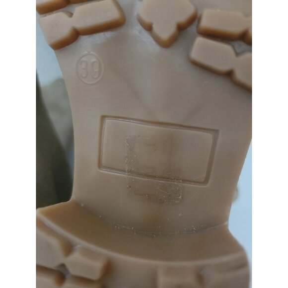 Mihaela Glavan Beige Mid-Calf Suede Boots With Block Heel Size 39 EU - Picture 6 of 9